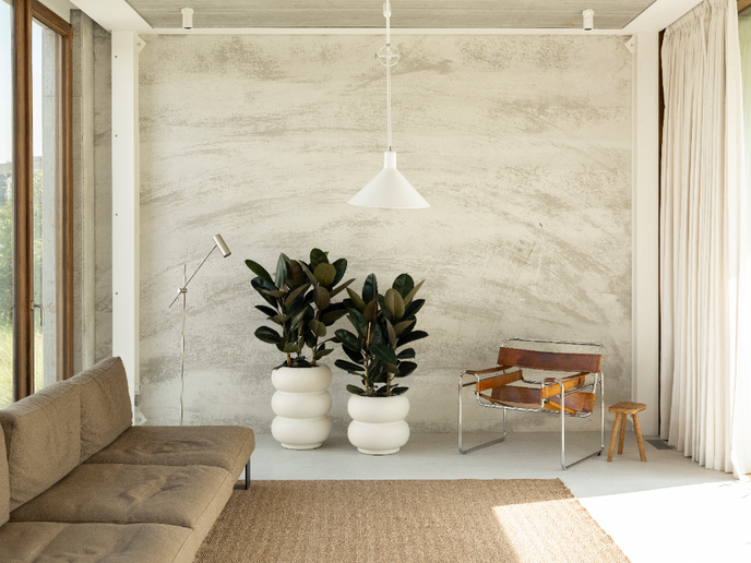 amber roll high 43cm blanco lino